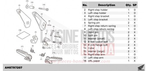 KIT,RIDER STEP ADV750R de 2024